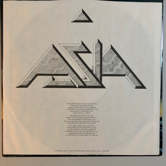Asia - Self-Titled Vinyl Record - Picture 4 of 6